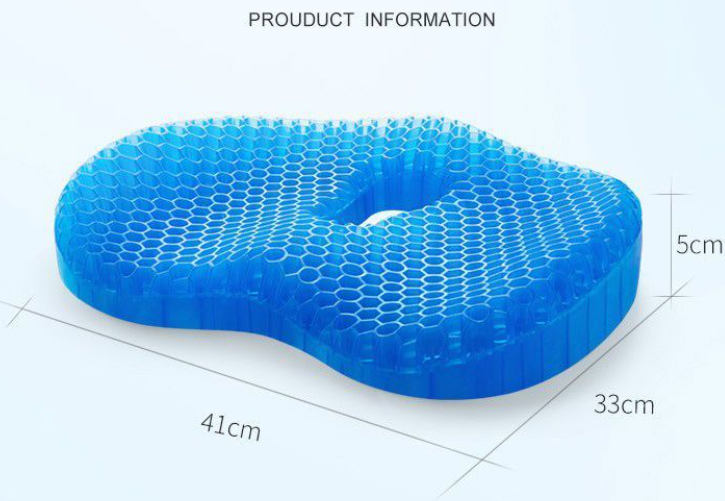 Jelly honeycomb gel cushion silicone ice cushion chair cushion