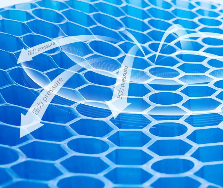 Jelly honeycomb gel cushion silicone ice cushion chair cushion