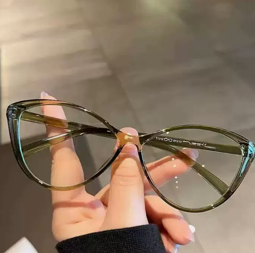 Retro cat eye large frame female Korean style slimming glasses frame