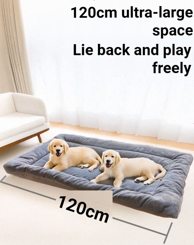 Thickly padded large-sized dog sleeping mat