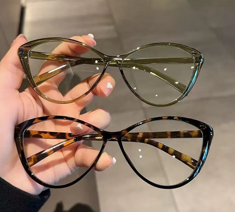 Retro cat eye large frame female Korean style slimming glasses frame