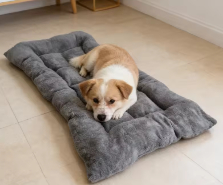 Thickly padded large-sized dog sleeping mat